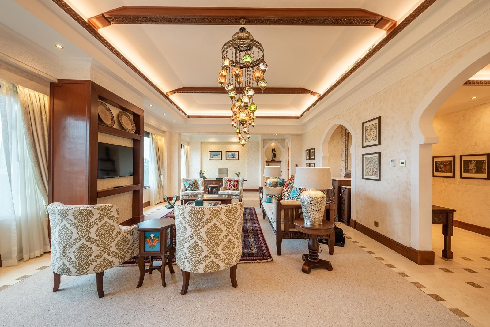 Lounge in the Chale Presidential Suite at Nairobi Serena Hotel