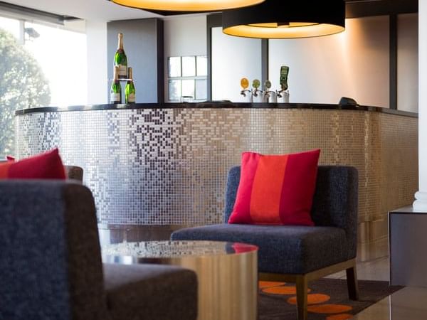 Lobby area in Atrium bar & lounge at Pullman Albert Park
