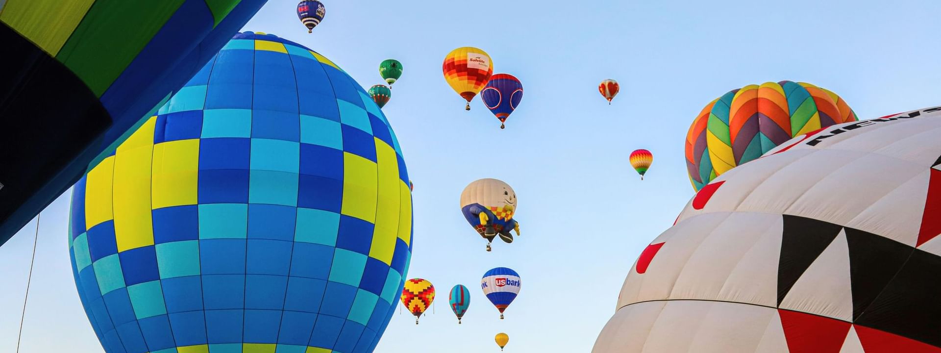 Gas Balloons flying through the sky near Kinship Landing