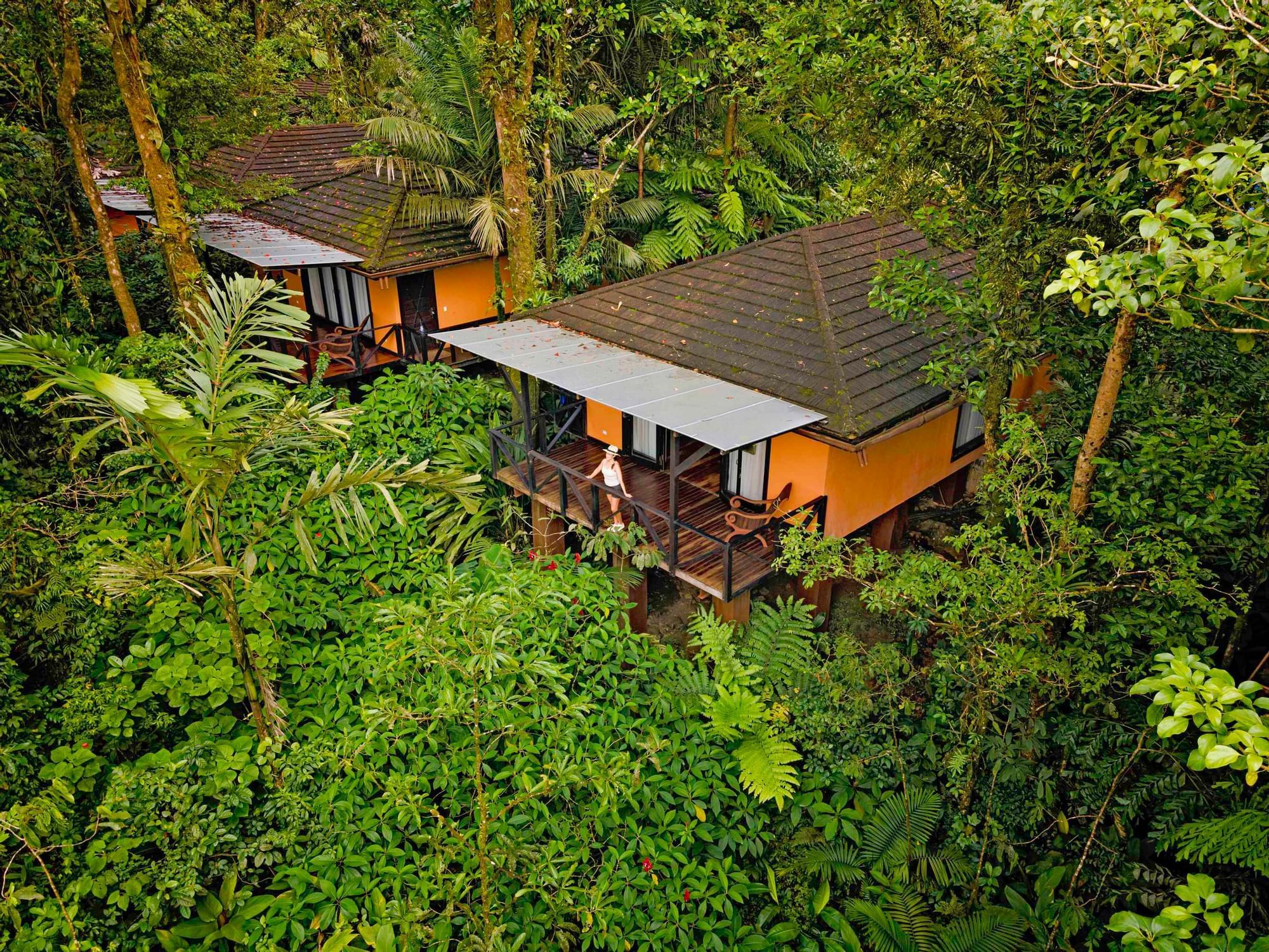 Exterior of Casita Deluxe Forest view rooms at Rio Celeste