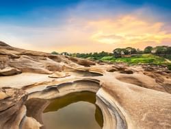 Landscape view of Sampanbok Natural Stone park, Hop Inn Hotel