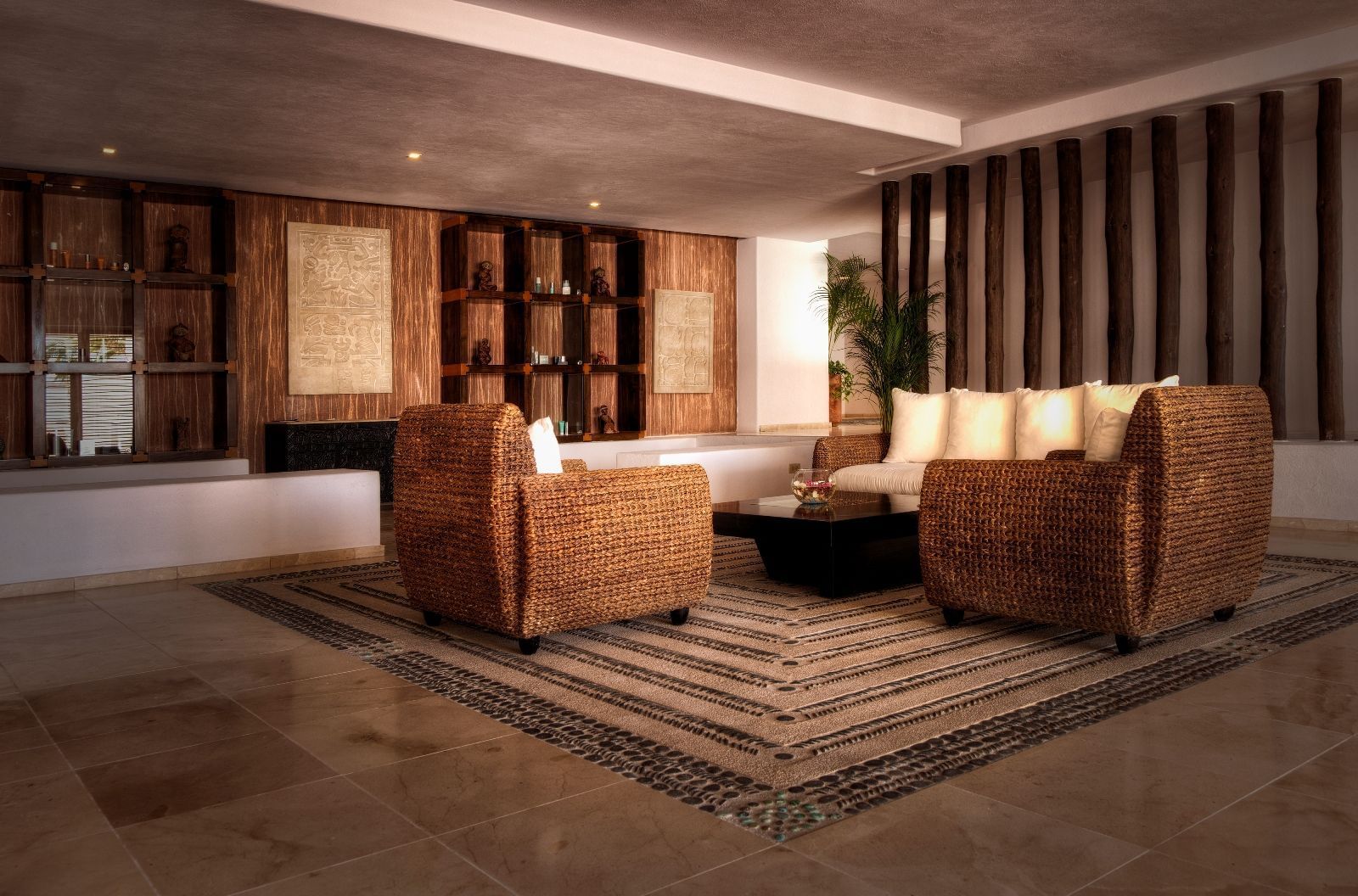 Chairs in a lobby area - Marquis Los Cabos