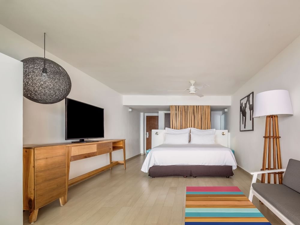 Interior of Deluxe Ocean View Room at Fiesta Americana Cozumel