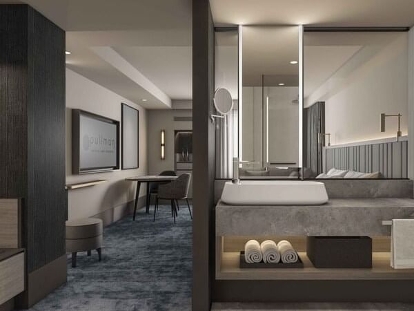 view of elegant Superior Suite at Pullman Melbourne on the park