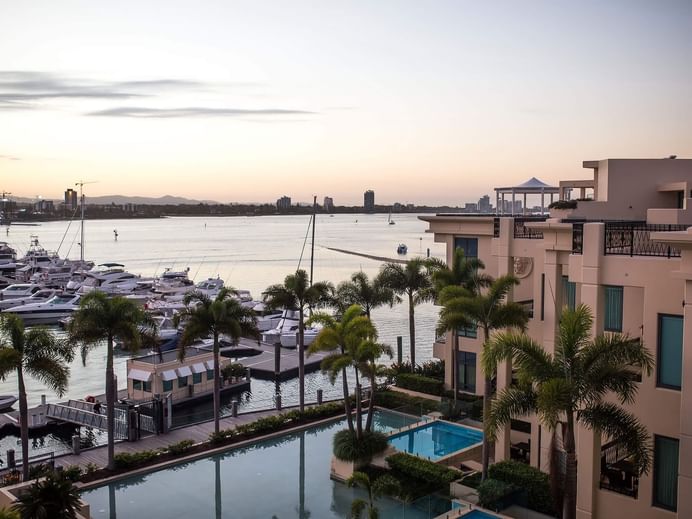 Marina View at Dusk from Imperial Gold Coast