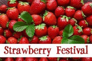Strawberry Festival poster at Rosen Inn International