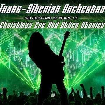 Promotional Image for Christmas Eve And Other Stories showing silhouette of guitarist in front of shadowed crowd
