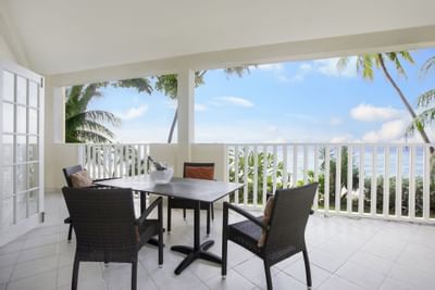 Balcony of Two Bedroom Oceanfront Suite at Sugar Bay Barbados