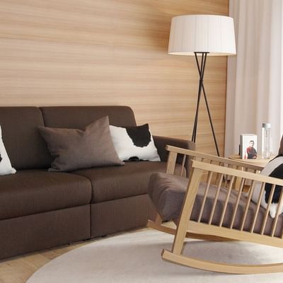 Comfy lounge in Residence Superior at Falkensteiner Hotels