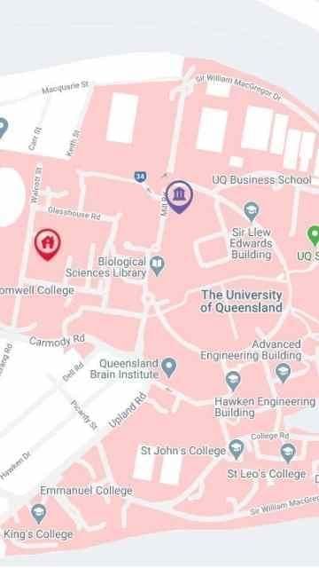 Uq St Lucia Map Student Living Uq - St Lucia Student Accom