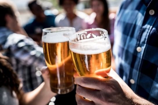 Park guests toast at the SeaWorld Orlando Craft Beer Festival