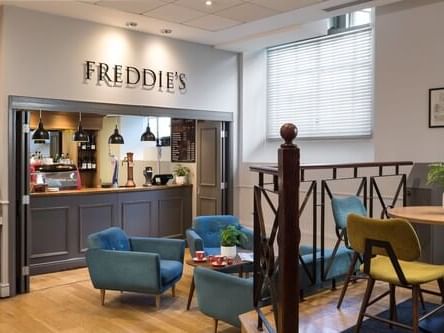 Freddie's food area at The Goodenough Hotel in London