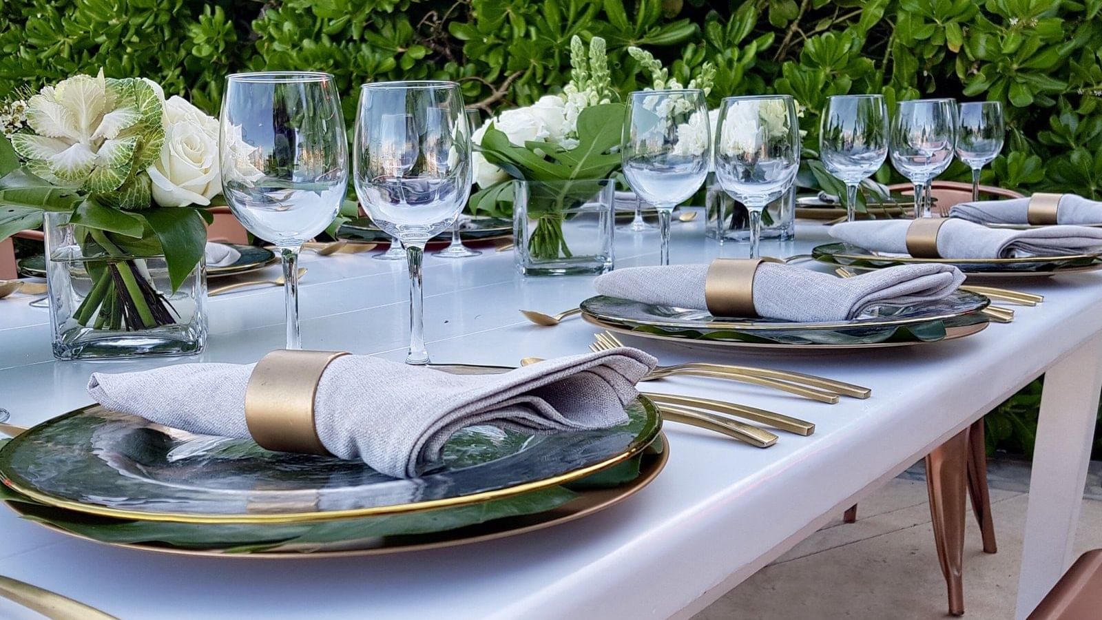 Dining table set-up at Fiesta Americana Reforma Mexico City