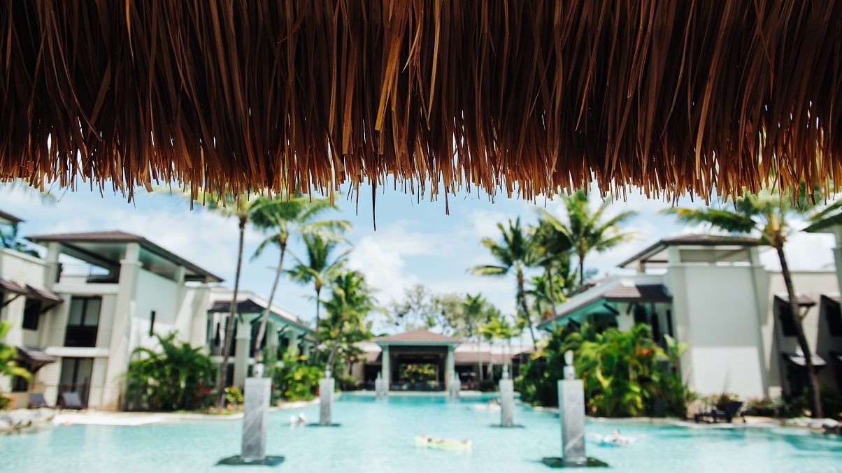 Resort pool view at Pullman Port Douglas sea temple resort and spa