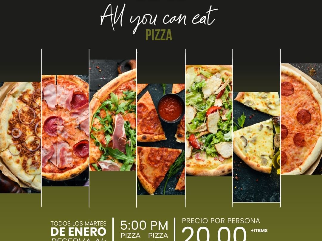 ALL YOU CAN EAT PIZZA RESTAURANTE CIAO MEGAPOLIS PANAMA