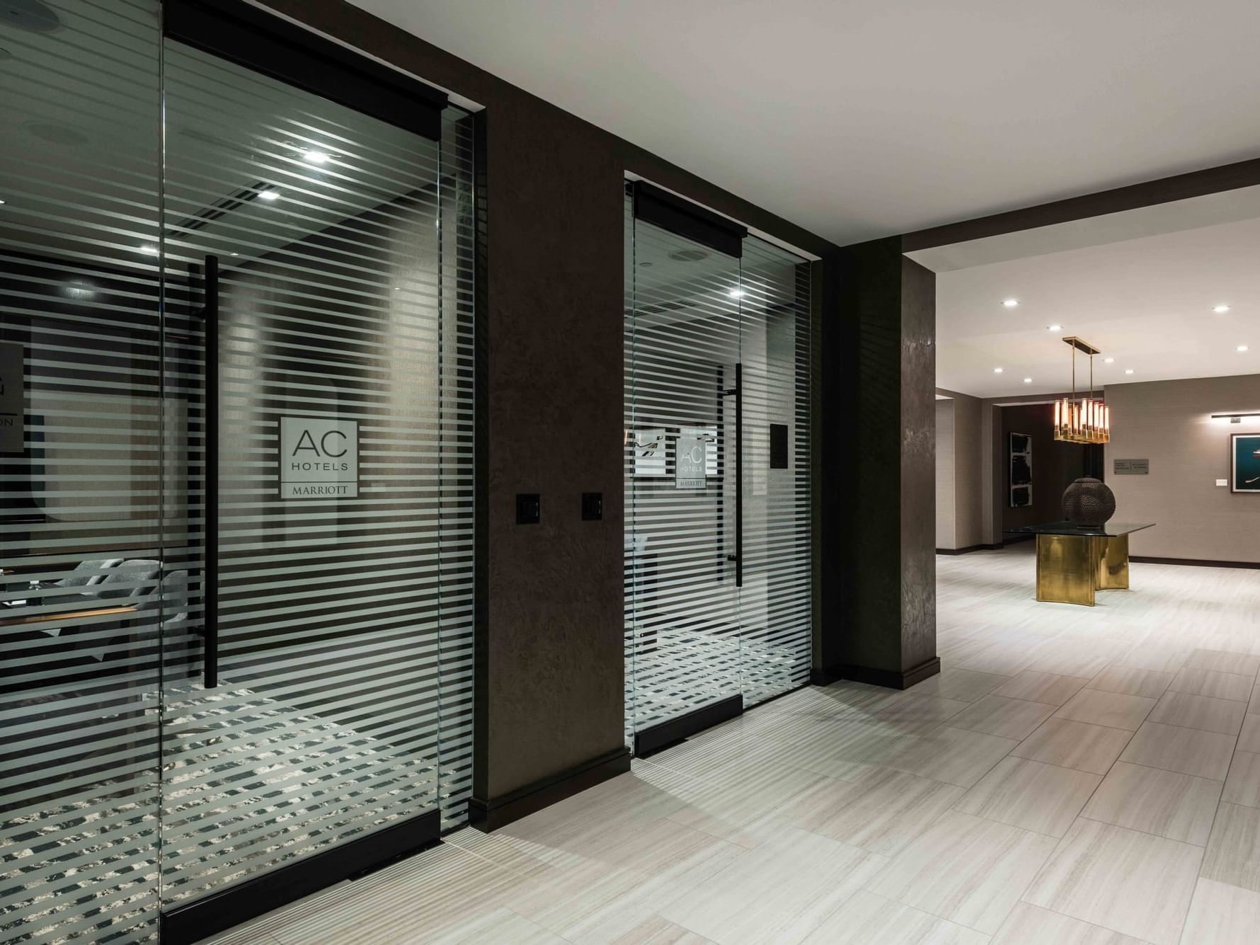 glass doors to modern boardroom