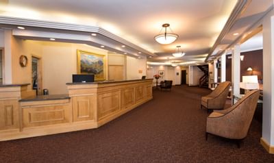 Side view of the lobby at Sophie Station Suites