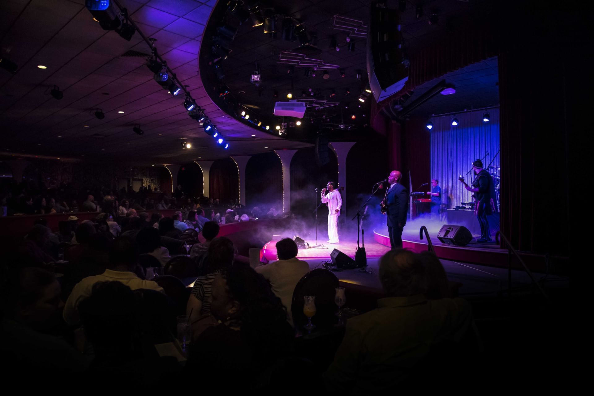 People enjoying in night party at Cove Haven Resort