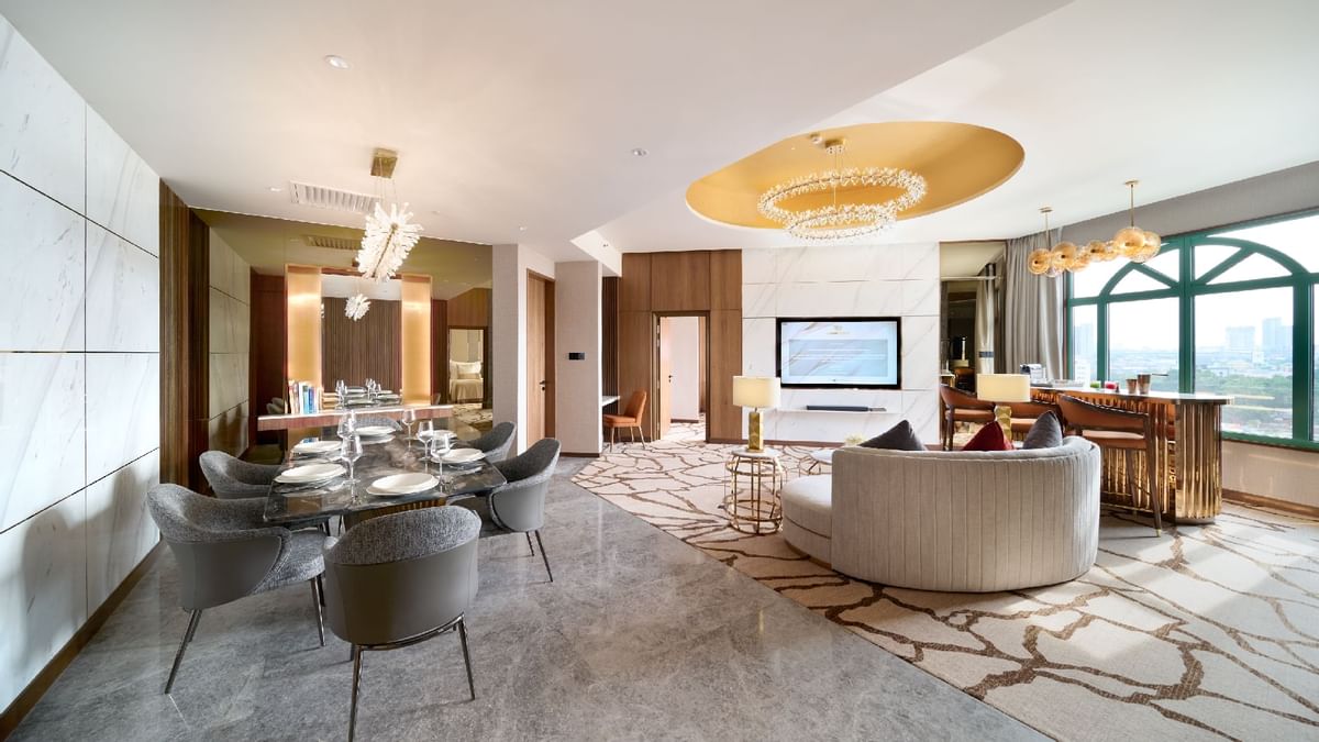 Floor plan of Deluxe Twin Room at Sunway Putra Hotel