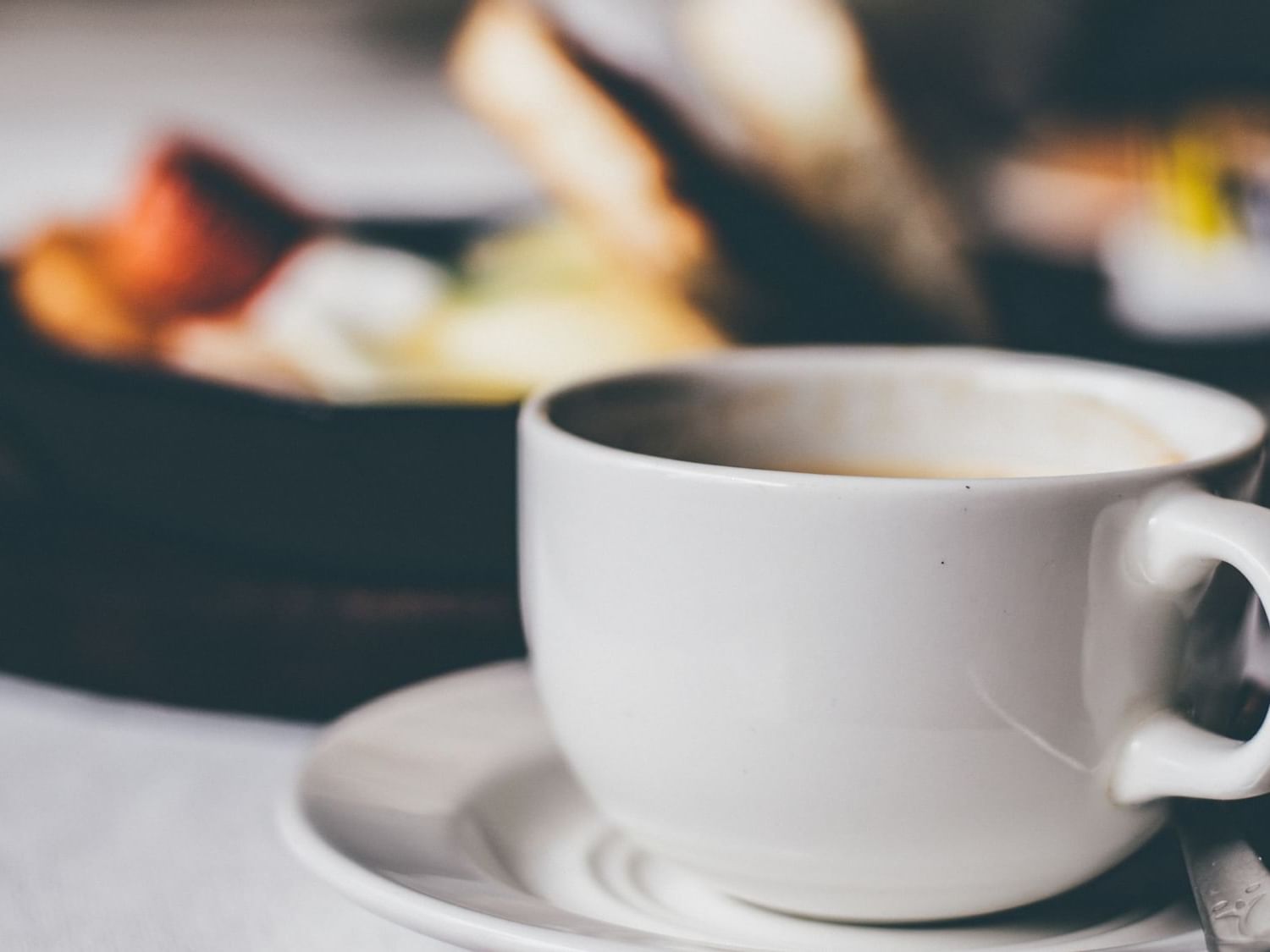 Closeup of a cup of tea served at Atlantica Hotel Halifax