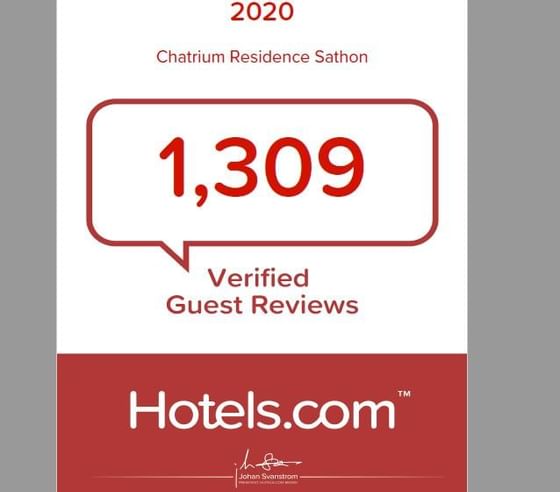 Verified Reviews from Hotels.com at Chatrium Residence Sathon