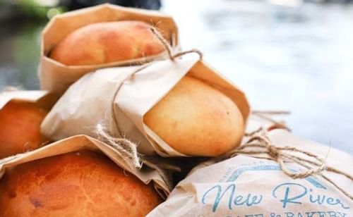 New River Cafe & Bakery breakfast bun
