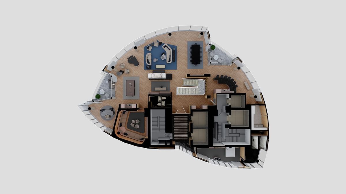 Floorplan of Crown Presidential Villa - 1st Floor at Crown Hotels