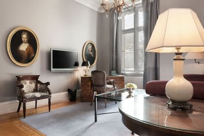 Living area at Patrick Hellman Schlosshotel