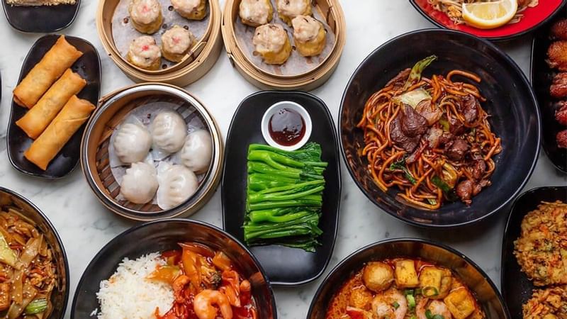 Dishes in Zen Noodle Bar at Mercure Penrith