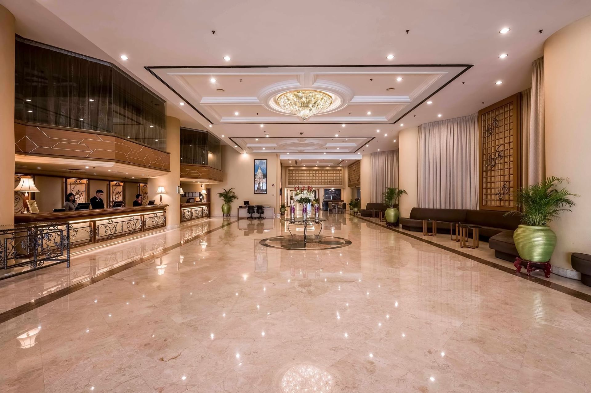 The Hotel lobby & reception area at Cititel Penang Hotel