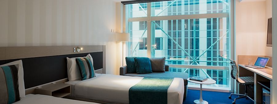 Standard Twin Room at Novotel Melbourne on Collins