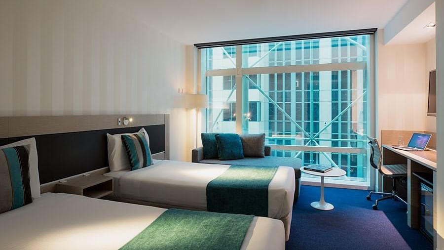 Standard Twin Room at Novotel Melbourne on Collins