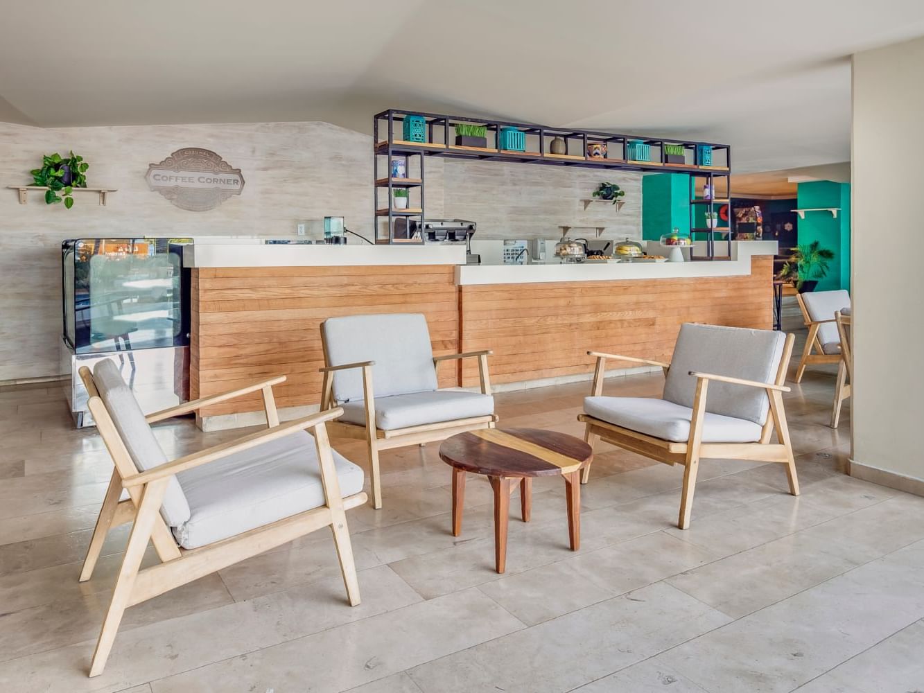 Lounge in counter in Coffee Coner at FA Cozumel All Inclusive