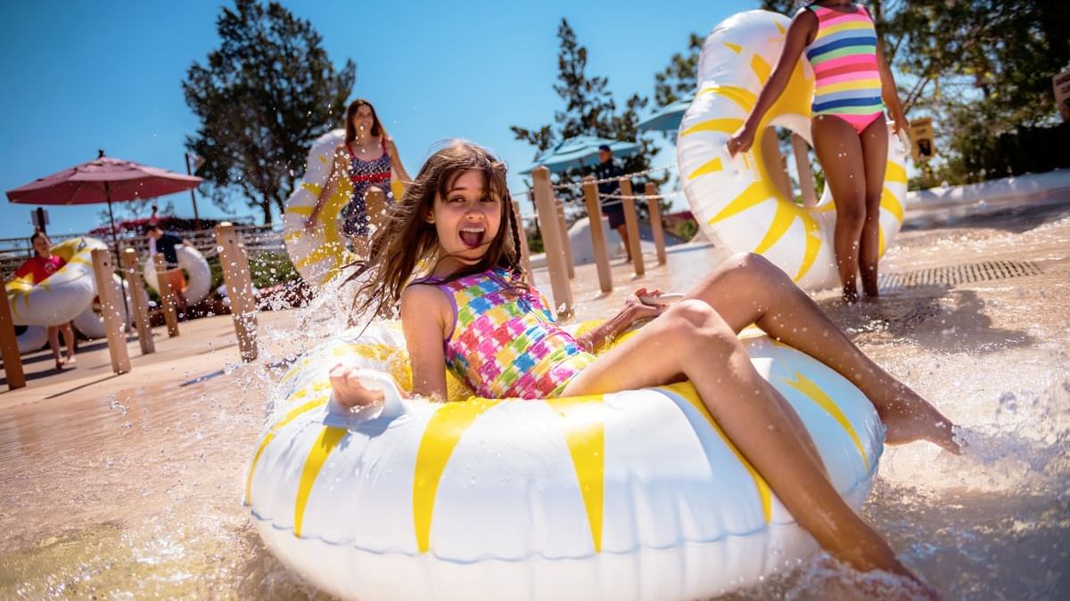 Children enjoying in Disney's Blizzard Beach Water Park near Lake Buena Vista Resort Village & Spa
