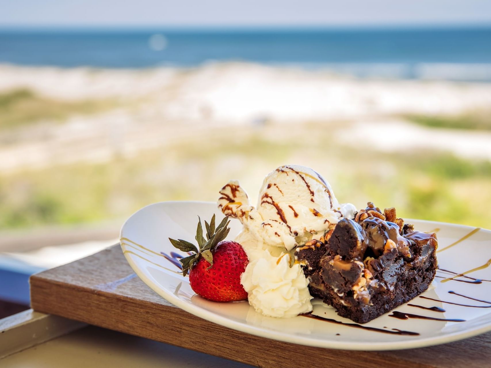 brownie sunday at ICONA Windrift on  Level 3 Dining Space overlooking the ocean