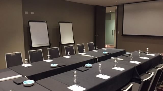 U-shaped table set-up in Victoria Room at Pullman Albert Park