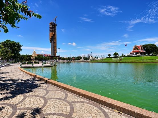 Park view at Bueng Phlan Chai near Hop Inn Hotel