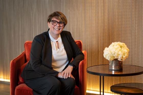 Close-up of Loredana Cazzetta, Best Western Hotel Spirgarten