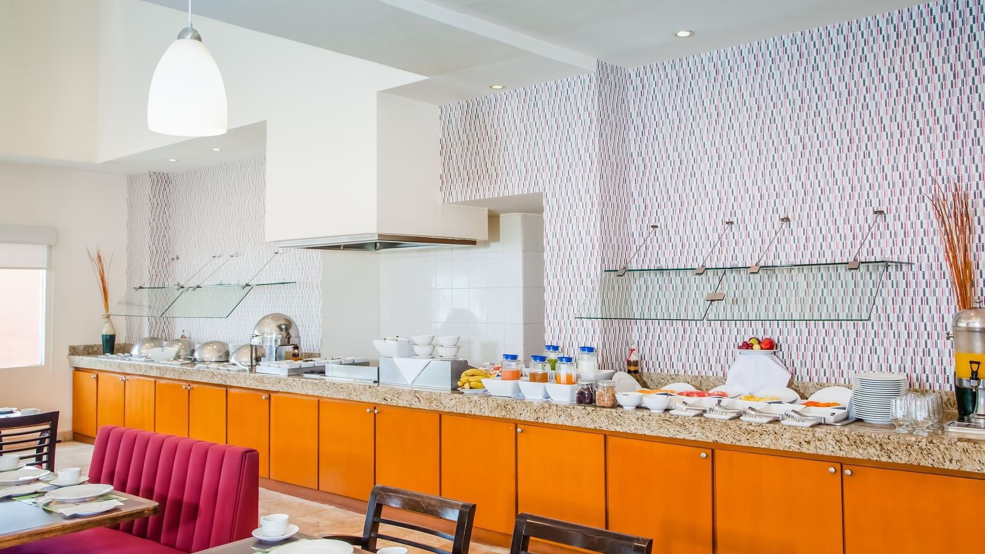 Food pantry area in a restaurant at Fiesta Inn Hotels