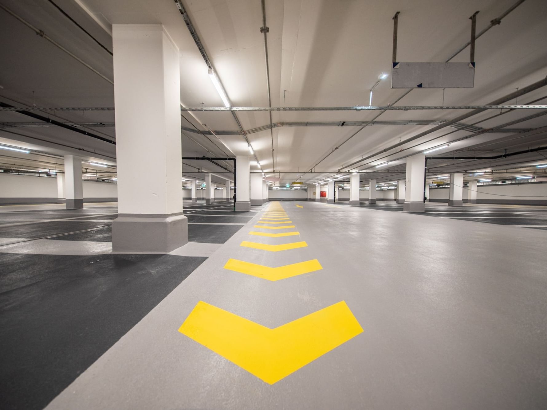 Empty Underground Heated Parking at Atlantica Hotel Halifax