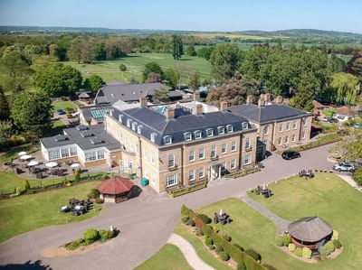Aerial view & surroundings of Orsett Hall Hotel