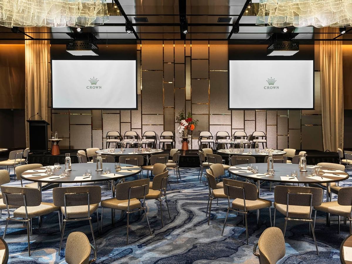 Interior of Pearl ballroom meeting room at Crown Towers Sydney