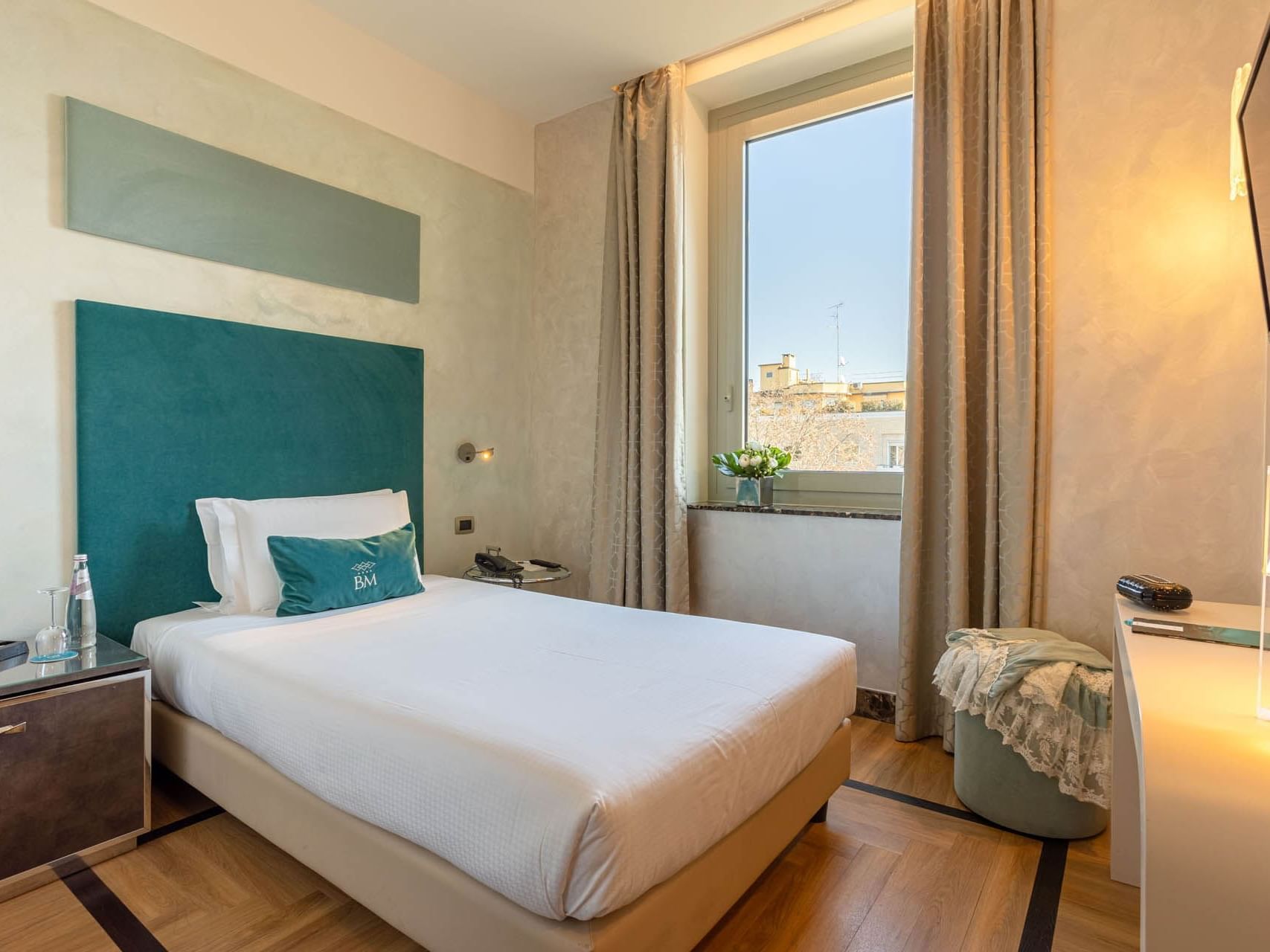 Comfort queen single room at Bianca Maria Palace Hotel in Milan
