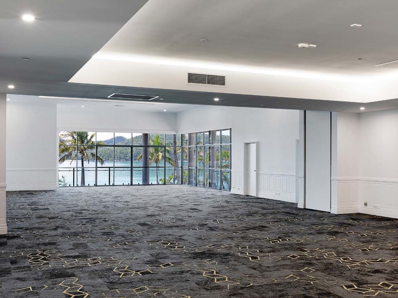 Empty meeting area in Horizon room at Daydream Island Resort