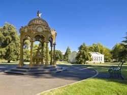 City Park with the garden surrounded by lush trees near Hotel Grand Chancellor Launceston