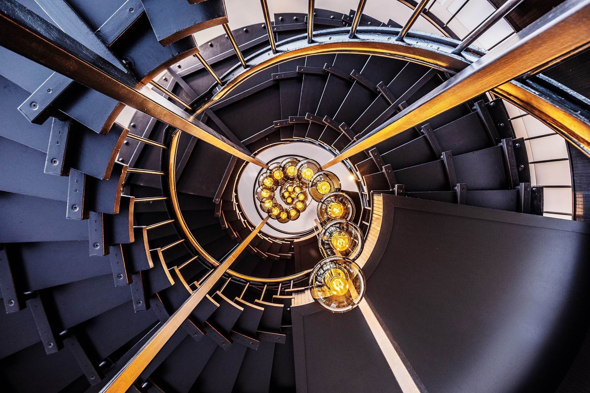 Interior of Grand Staircase in The View Eastbourne
