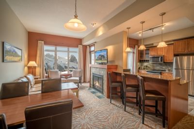 Deluxe Suite living space at Clique Hotels & Resorts