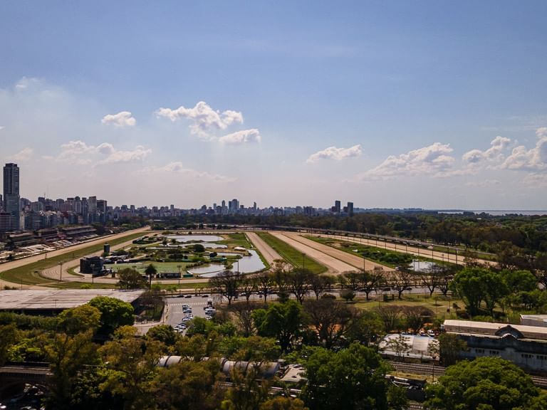 Aerial view of Hipódromo Argentino near Argenta Tower Hotel