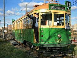 The High-Level Bridge Streetcar near Metterra Hotel on Whyte