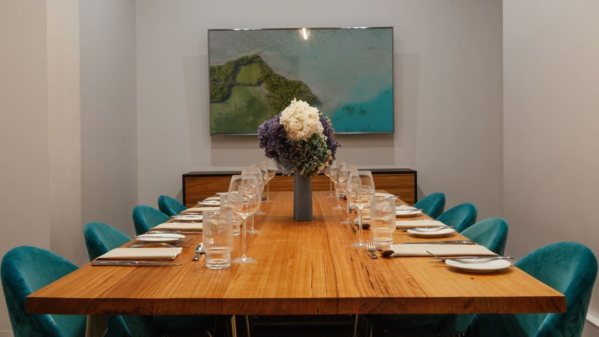 Private dining area in Meze Restaurant at Novotel Glen Waverley